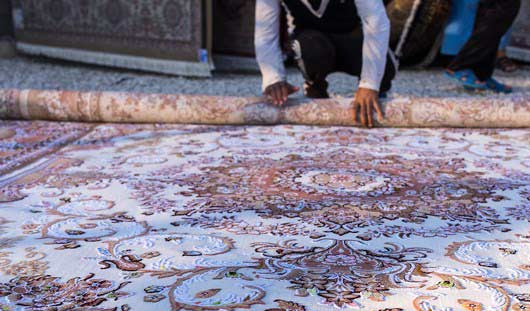 روش اصولی لول کردن قالی در قالیشویی نواب